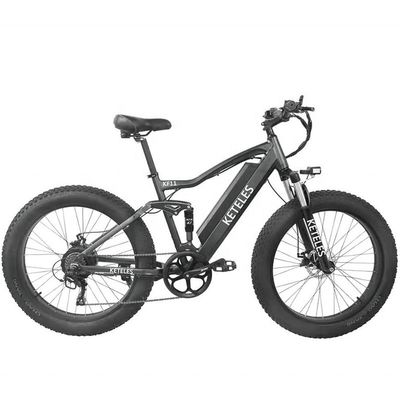 Cadre en alliage d'aluminium 48V 13AH batterie au lithium pneu gras vélo électrique avec moteur de 1000W