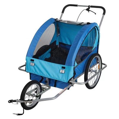 2021 Vélo en aluminium Baby Trailer pour enfants 2 supports MTB 14' roue avant et 20' roues arrière