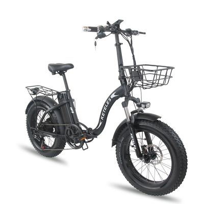 EU Warehouse 1000W 20x4.0 Fat Tire Folding Electric Bike avec une batterie au lithium de 48V 18Ah