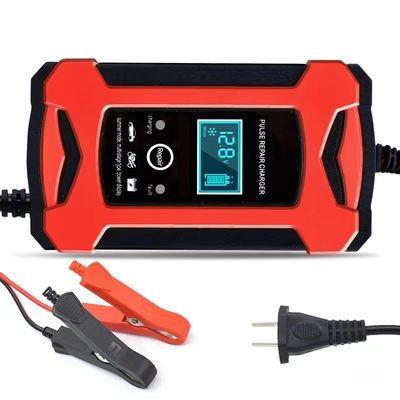 Testeur de batterie Affichage LCD couleur pour moto voitures SUV camions-plomb-acide sec AGM GEL SLA