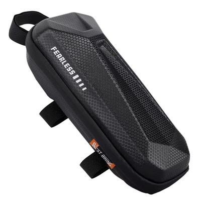WEST BIKING 1-1.5L Sac à vélo étanche EVA coque dure et 145g pour le cadre de vélo de route