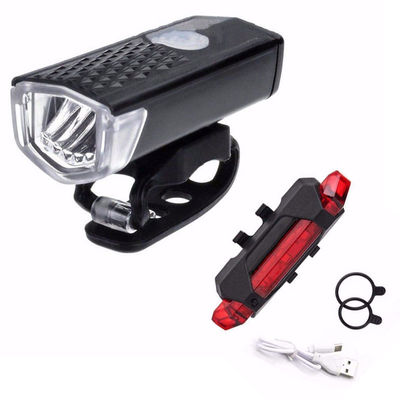 Lumière avant Lumière arrière USB LED Bicicle rechargeable Bicicle Light Set pour le vélo de montagne