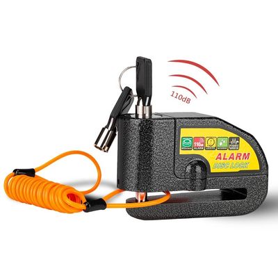 Alarme de vibration 110dB Fermeture de vélo de moto pour la sécurité imperméable à l'eau