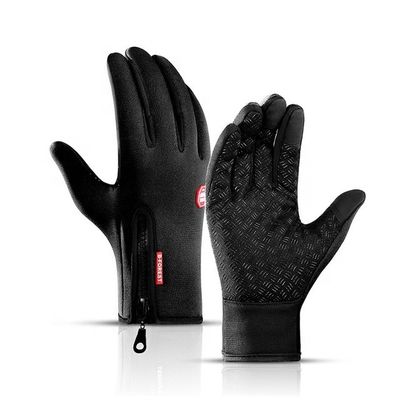 Écran tactile unisexe Gants de vélo d'hiver Gants chauds pour les doigts pour le vélo Skiing Riding