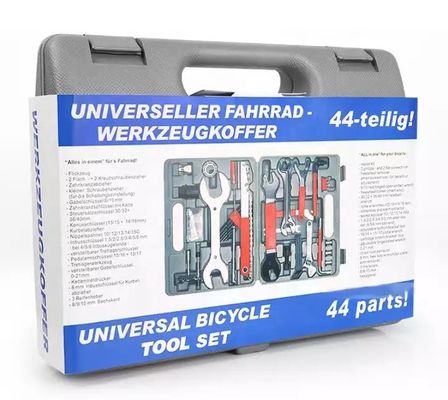 Kit d'outils de réparation de vélos portables 44 pièces pour vélos de montagne et de route Taille d'emballage 34*32.5*28cm