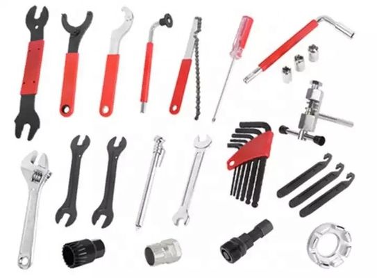 Kit d'outils de réparation de vélos portables 44 pièces pour vélos de montagne et de route Taille d'emballage 34*32.5*28cm