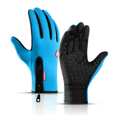 Écran tactile unisexe Gants de vélo d'hiver Gants chauds pour les doigts pour le vélo Skiing Riding