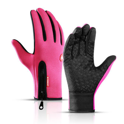Écran tactile unisexe Gants de vélo d'hiver Gants chauds pour les doigts pour le vélo Skiing Riding