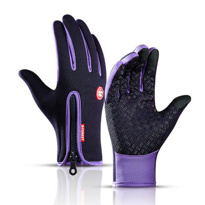 Écran tactile unisexe Gants de vélo d'hiver Gants chauds pour les doigts pour le vélo Skiing Riding
