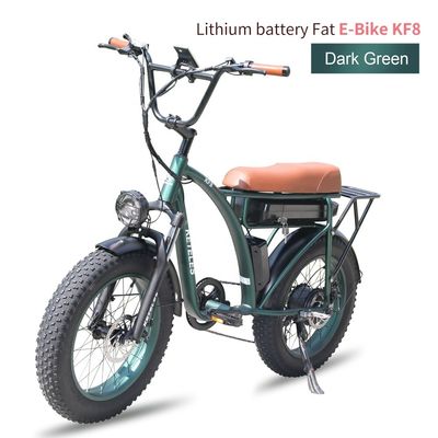 Vélo électrique à pneus gras de 20 pouces avec capacité de batterie de 23AH et engrenage à 7 vitesses en stock dans l'UE