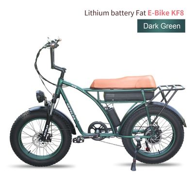 Vélo électrique à pneus gras de 20 pouces avec capacité de batterie de 23AH et engrenage à 7 vitesses en stock dans l'UE
