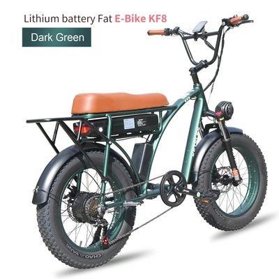 Vélo électrique à pneus gras de 20 pouces avec capacité de batterie de 23AH et engrenage à 7 vitesses en stock dans l'UE
