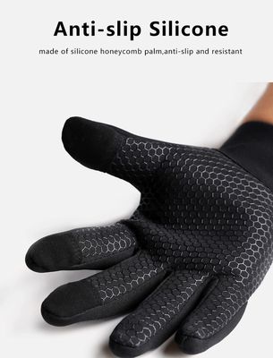 Gants de vélo noirs pour hommes et femmes à écran tactile à doigt complet Gants de sport en plein air