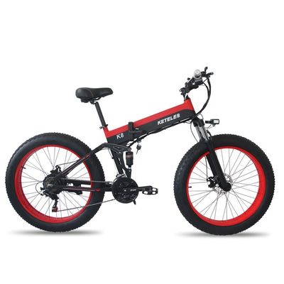 15AH batterie 26x4.0 pouces vélo électrique avec moteur 1000W puissant et 7 vitesses