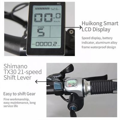 Vélo de montagne électrique à moteur 48V 250W avec batterie au lithium de 10AH et batterie intégrée