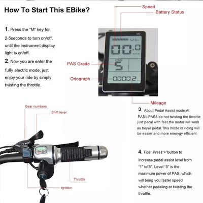 Vélo de montagne électrique à moteur 48V 250W avec batterie au lithium de 10AH et batterie intégrée