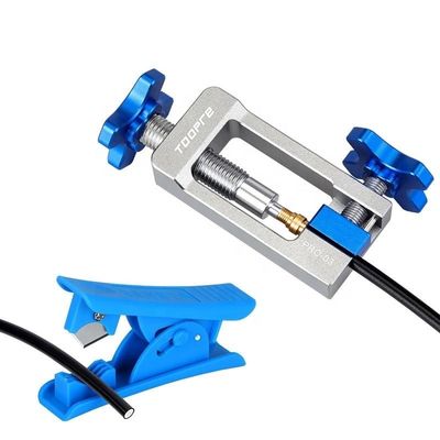 Outil d'insertion d'aiguille d'huile de vélo en alliage d'aluminium multifonctionnel Truncation du corps en cinq lignes