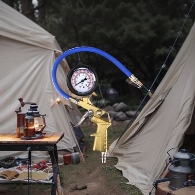 Pistolet de gonflement numérique de pneus en aluminium, jauge de pression numérique 200 PSI, pression maximale