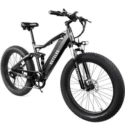 Cadre en alliage d'aluminium 48V 13AH batterie au lithium pneu gras vélo électrique avec moteur de 1000W