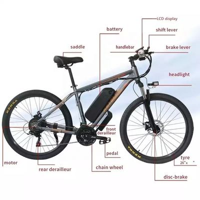 48V 18Ah batterie au lithium 1000W moteur 29 &quot; vélo de montagne électrique avec 26 * 1,95 largeur de pneu