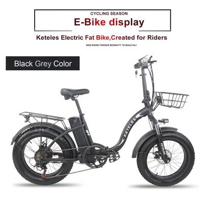 EU Stock 250W moteur à batterie au lithium 15AH E-bike pliable avec et pneu de graisse 20x4.0 pouces