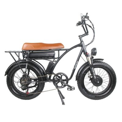 Vélo électrique à double moteur de 2000 W avec position du moteur du moyeu arrière et 3 heures de charge