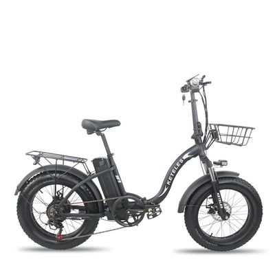 EU Warehouse 1000W 20x4.0 Fat Tire Folding Electric Bike avec une batterie au lithium de 48V 18Ah