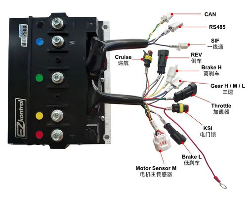 Contrôleur CC sans balai de 48V à 27 vitesses avec Bluetooth pour vélos hybrides électriques de 3 kW à 20 kW