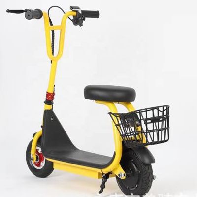 Scooter électrique de 8 pouces avec panier et siège Vitesse maximale 15 km/h Autonomie par charge 8-10 km
