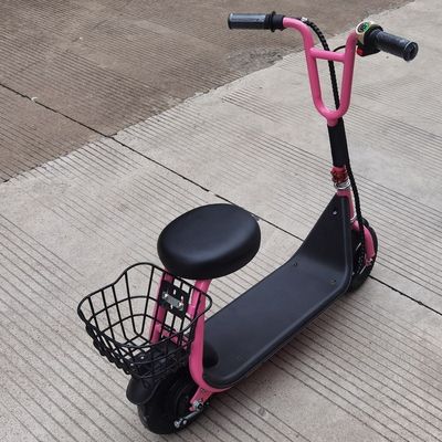 Scooter électrique de 8 pouces avec panier et siège Vitesse maximale 15 km/h Autonomie par charge 8-10 km