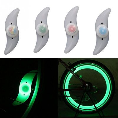 1 x bouton alimenté par batterie JWA cadre lumineux en silicone pour vélo coloré et amusant