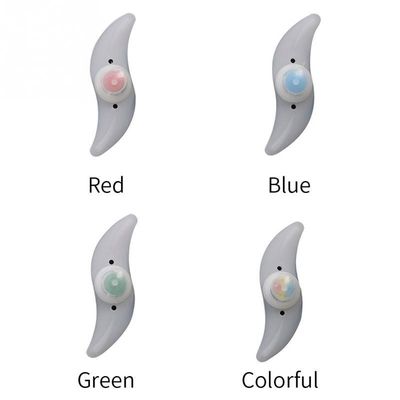1 x bouton alimenté par batterie JWA cadre lumineux en silicone pour vélo coloré et amusant