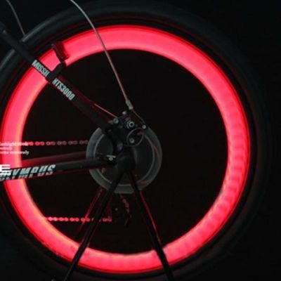 1 x bouton alimenté par batterie JWA cadre lumineux en silicone pour vélo coloré et amusant