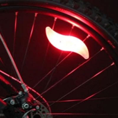1 x bouton alimenté par batterie JWA cadre lumineux en silicone pour vélo coloré et amusant