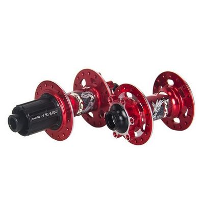 Fréquence à disque à six clous 32 trous à travers l'essieu QR Bicycle Hub Set pour un relâchement rapide et facile