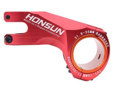 Couleur rouge 2021 MTB en alliage de tige 31.8/35*70mm 17 degrés pour le guidon du vélo de route XC AM