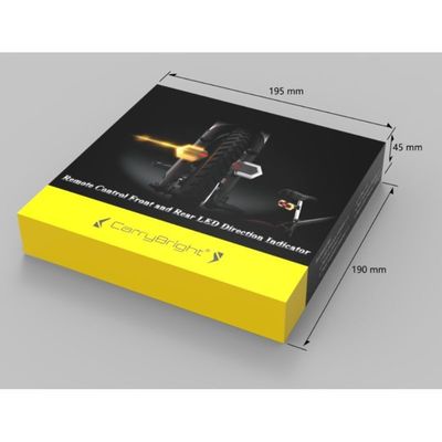Commande à distance sans fil Indicateur de direction LED Lampe d'avertissement cycliste pour navetteurs