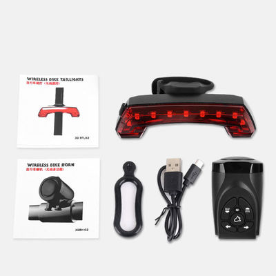 Restez en sécurité sur votre vélo grâce à la lumière arrière USB intelligente et à la télécommande sans fil