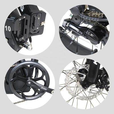2024 Direct 20x4.0 pouces pneus de graisse pliant E-bike 1000W avec 7 vitesses engrenages moteur de moyeu arrière