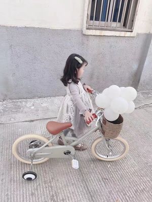 Alloy Rim INS Style 16 pouces vélo rétro pour enfants à une vitesse pour les enfants de 4-8 ans