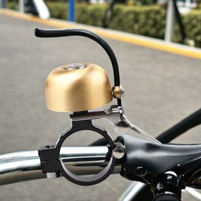 Corne d'aluminium pour vélo rétro classique vélo en or noir accessoires de manège de vélo