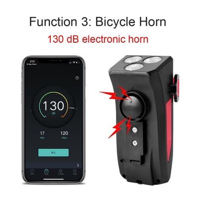 USB Rechargeable LED vélo phare vélo corne porte-téléphone Powerbank pour la nuit
