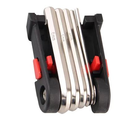 Outils de réparation de vélo 18 en 1 ensemble de tournevis hexagonal clef à vis hexagonale outil de décapage de la chaîne Hex Spoke Essential Bike 280g