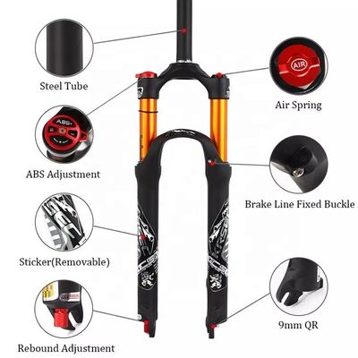 Bicicles MTB à base de carbone fourchettes de choc d'air pour les vélos BMX de 26/27.5/29 pouces en 2024