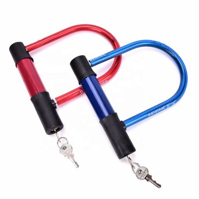 Chaîne de verrouillage U pour vélo à moto à haute sécurité noire rouge JWA Ulock