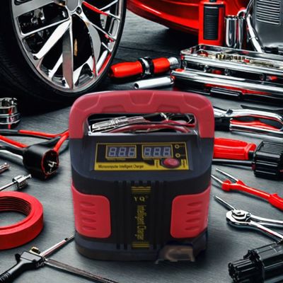 Tiroflx Général 15A Chargeur intelligent de batterie pour voiture et moto 12V/24V