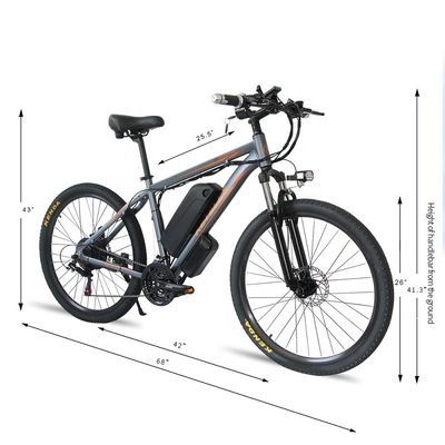 Vélo électrique de montagne 26 &quot;E-bike avec batterie au lithium de 48V 13Ah et moteur puissant de 500W