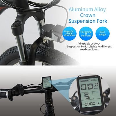 Vélo électrique de montagne 26 &quot;E-bike avec batterie au lithium de 48V 13Ah et moteur puissant de 500W