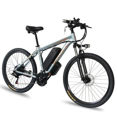 1000W 17,5AH Vélo de montagne électrique 26 &quot; Vélo électrique de montagne Moteur à moyeu arrière Alliage d'aluminium