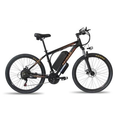 1000W 17,5AH Vélo de montagne électrique 26 &quot; Vélo électrique de montagne Moteur à moyeu arrière Alliage d'aluminium